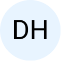 Black initials 'KD' on a yellow circle.