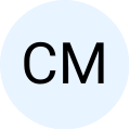 Circular placeholder image with initials 'CM' on a grey background.